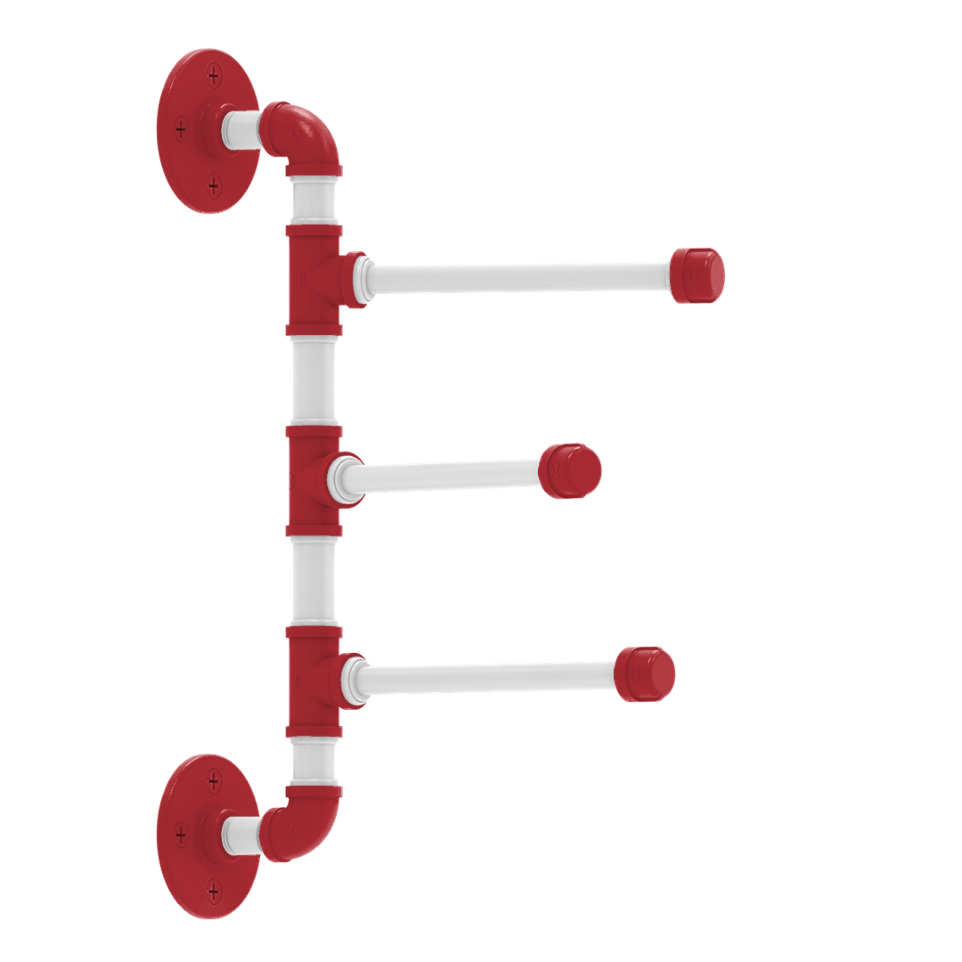 Diamond 3 Swing Arm Vertical Towel Bar Boston Edition