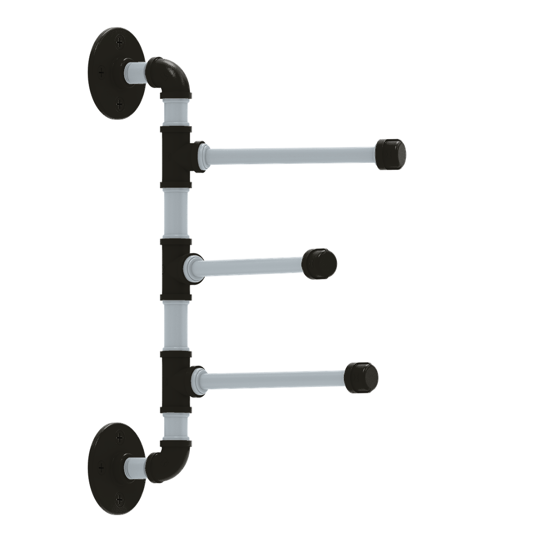 Diamond 3 Swing Arm Vertical Towel Bar Chicago South Side Edition