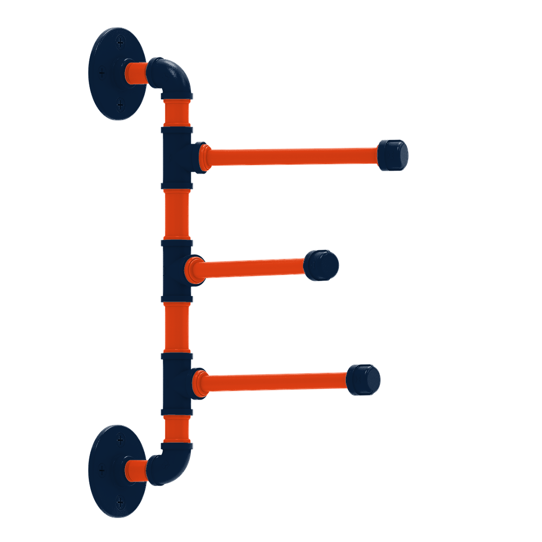 Diamond 3 Swing Arm Vertical Towel Bar Detroit Edition