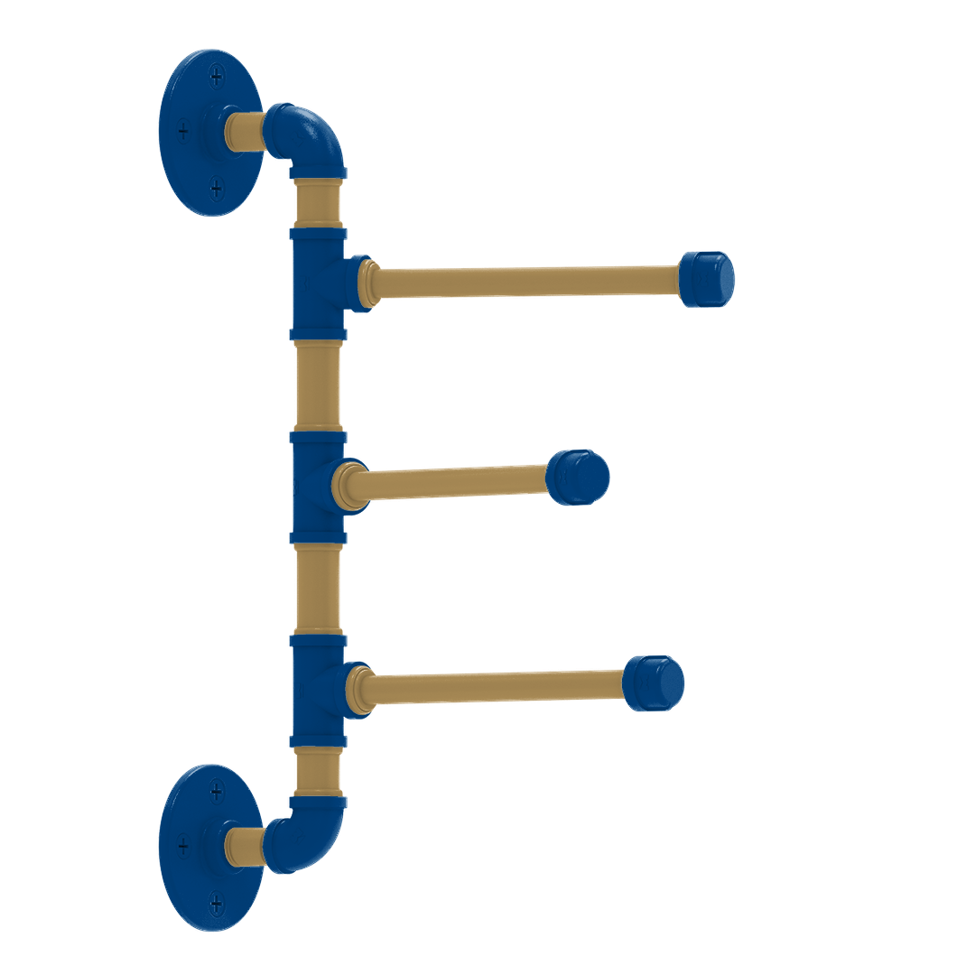 Diamond 3 Swing Arm Vertical Towel Bar Kansas City Edition