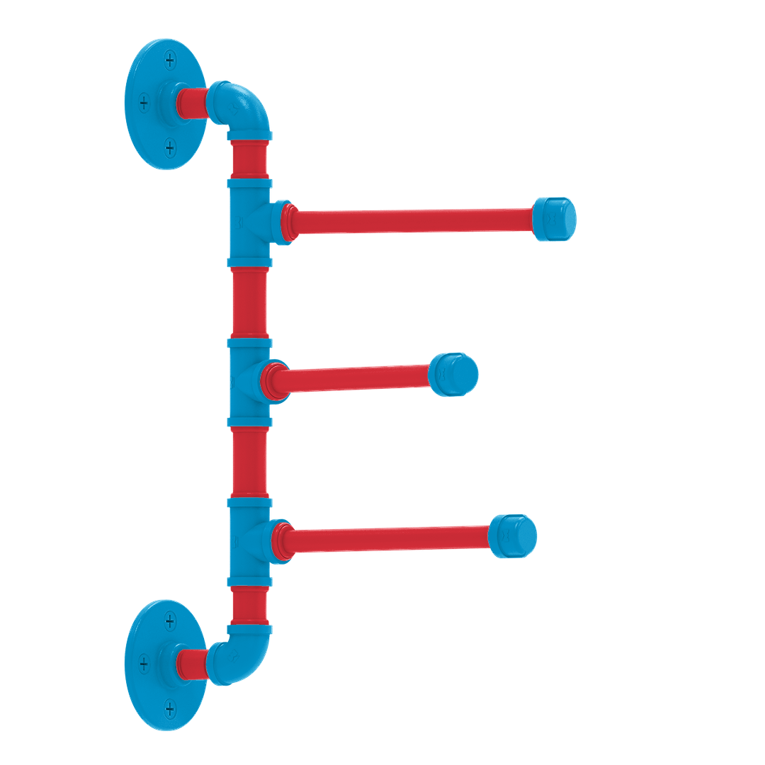 Diamond 3 Swing Arm Vertical Towel Bar Miami Edition