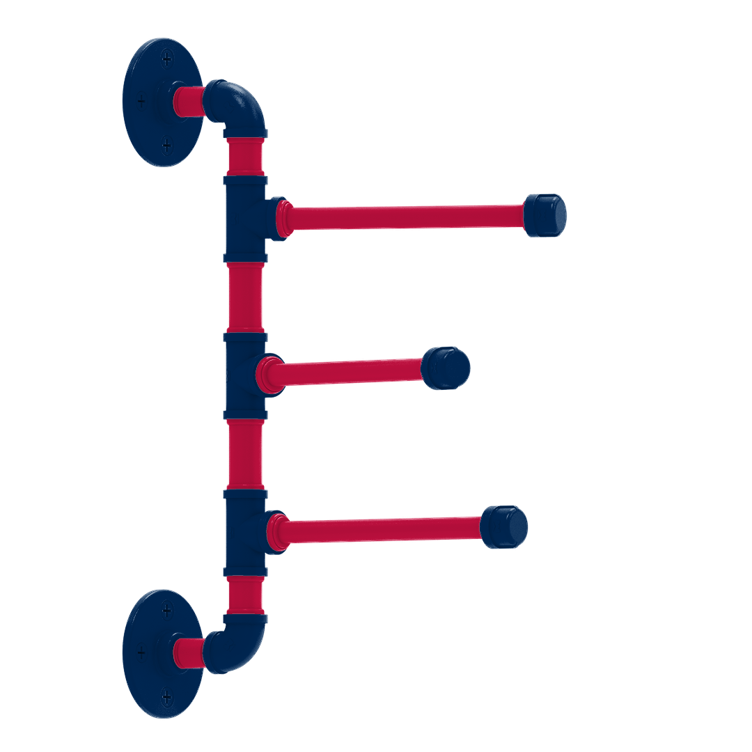 Diamond 3 Swing Arm Vertical Towel Bar Minnesota Edition