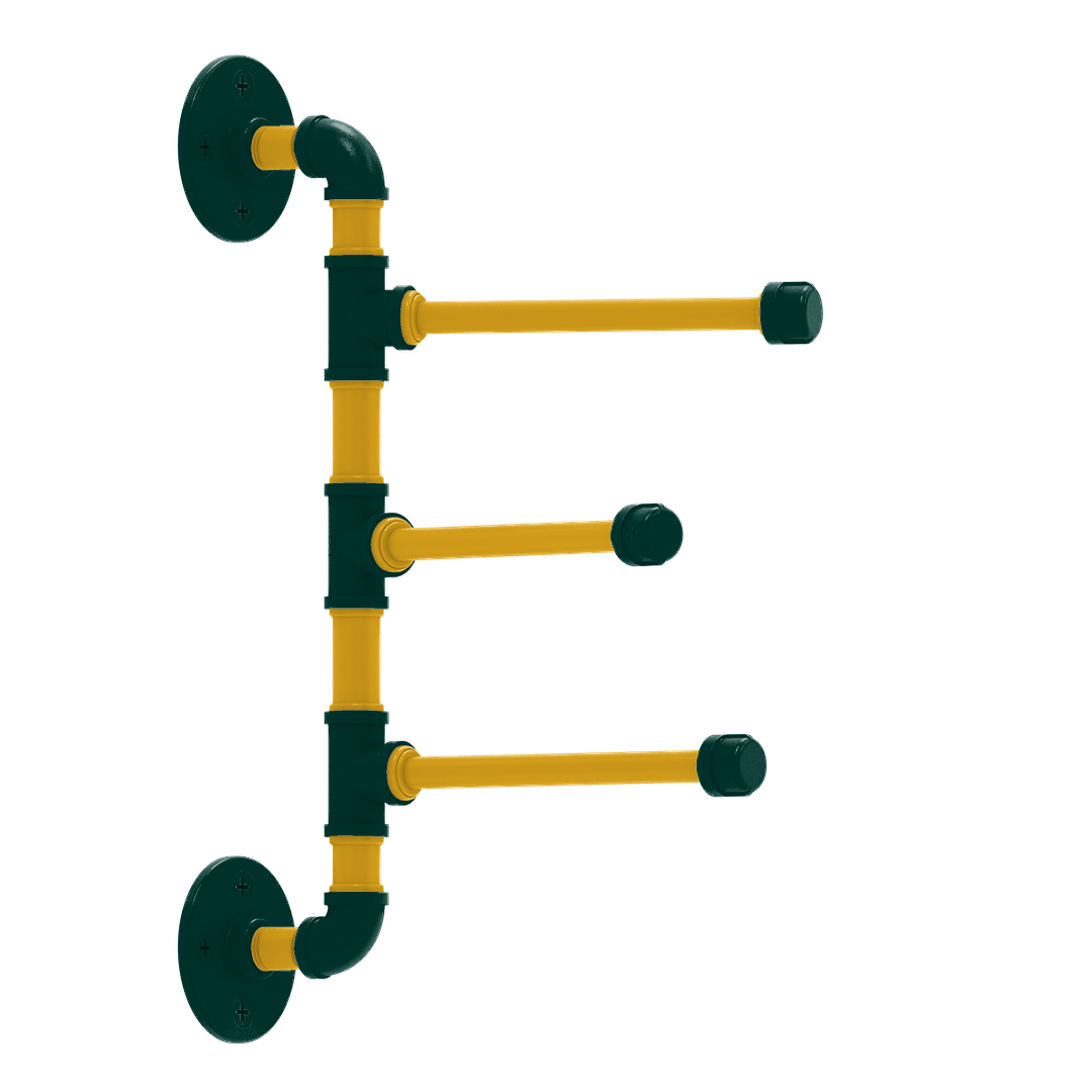Diamond 3 Swing Arm Vertical Towel Bar Oakland Edition