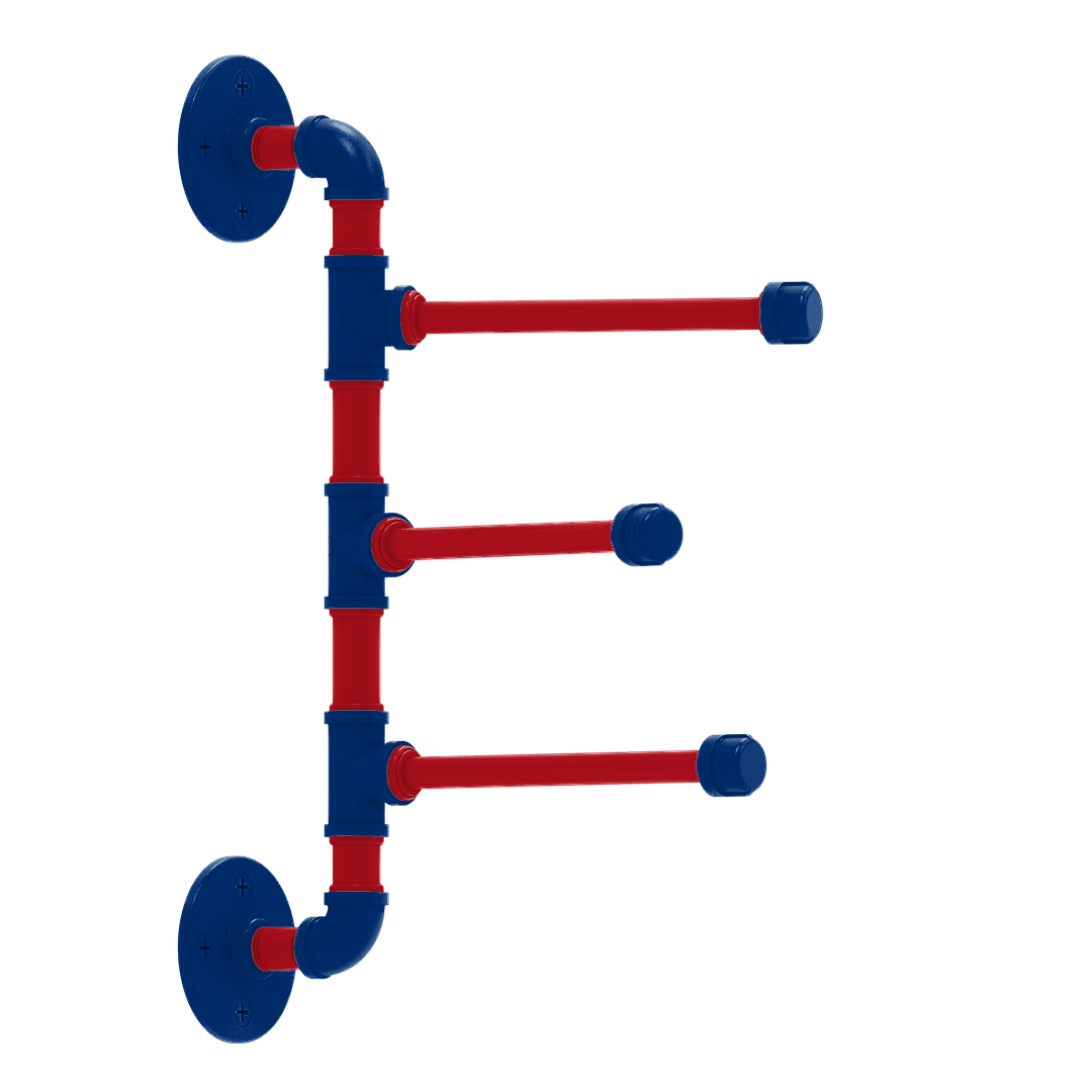 Diamond 3 Swing Arm Vertical Towel Bar Texas Edition