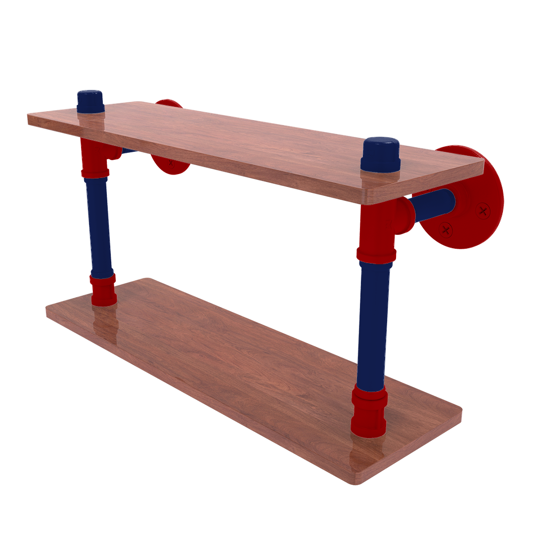 Diamond Collection Wood Double Shelf Washington Edition