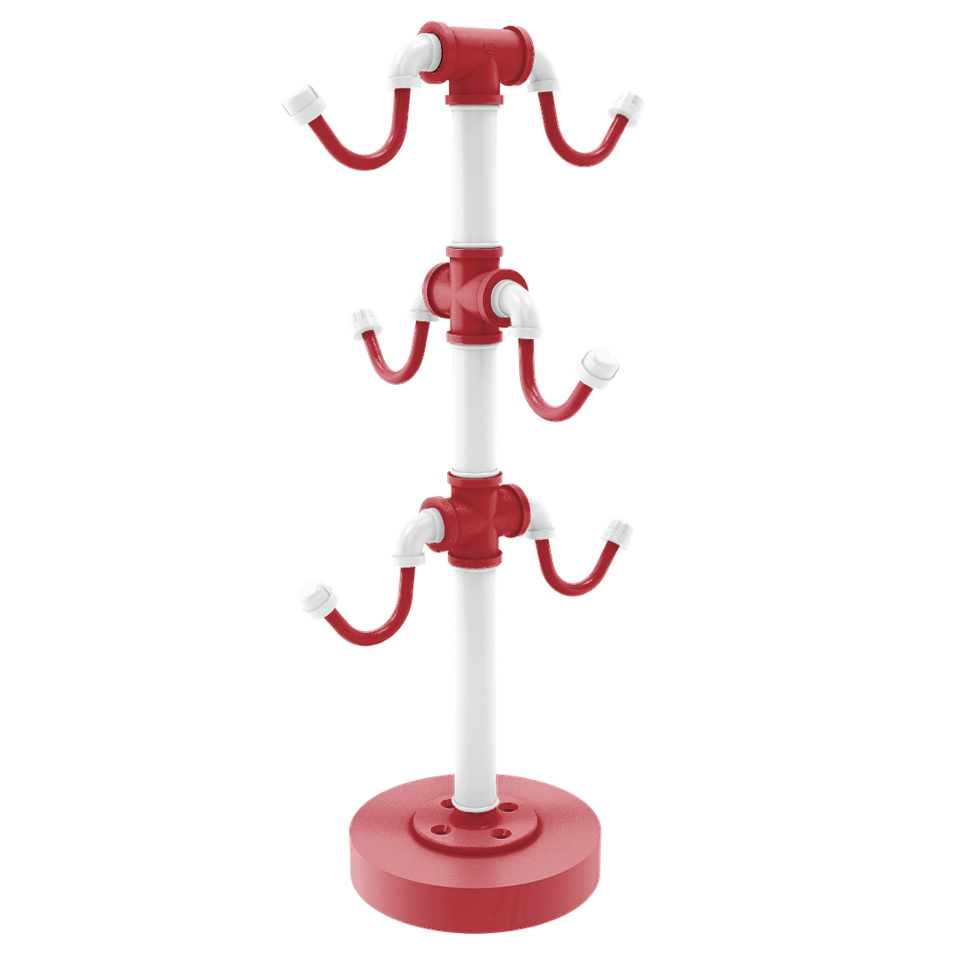 Diamond Collection Countertop 6 Coffee Mug Holder Boston Edition