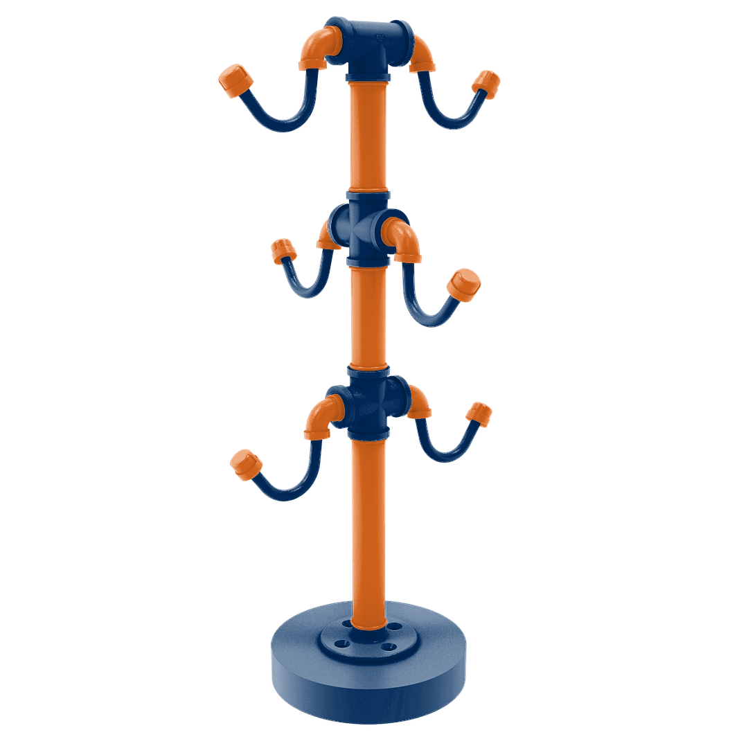 Diamond Collection Countertop 6 Coffee Mug Holder Houston Edition