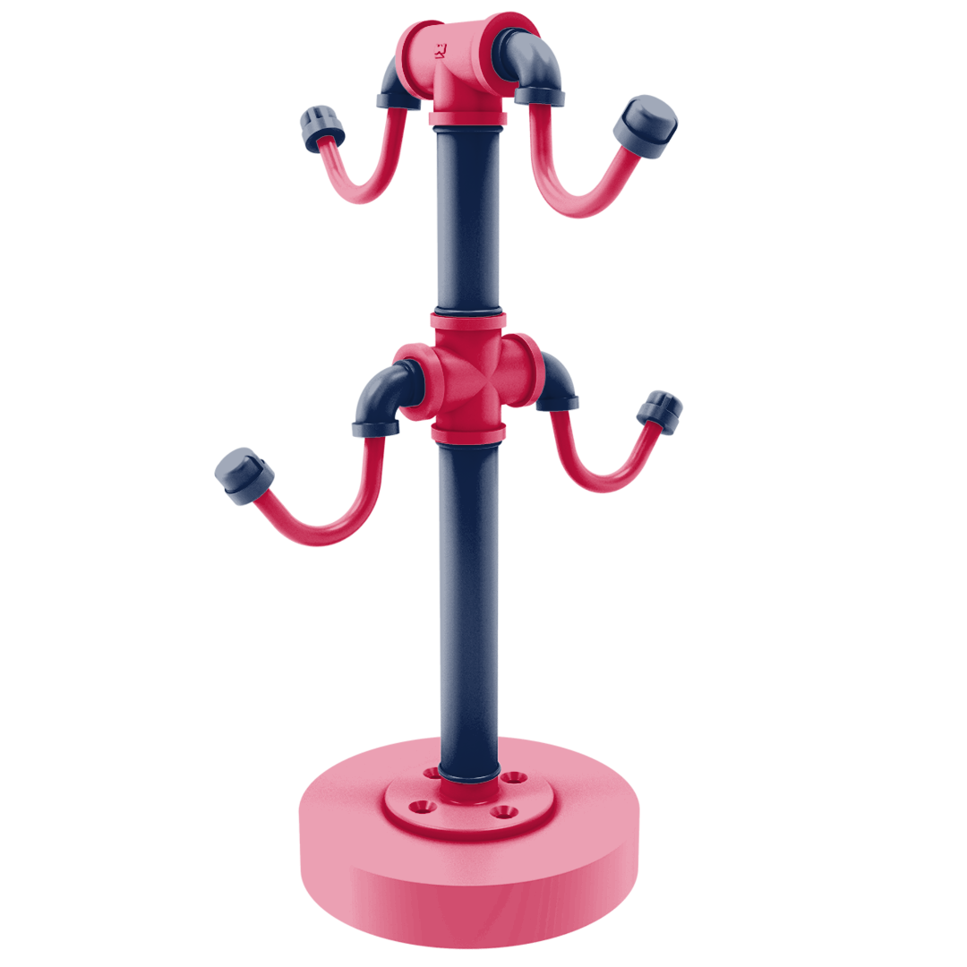 Diamond Collection Countertop 4 Coffee Mug Holder Atlanta Edition