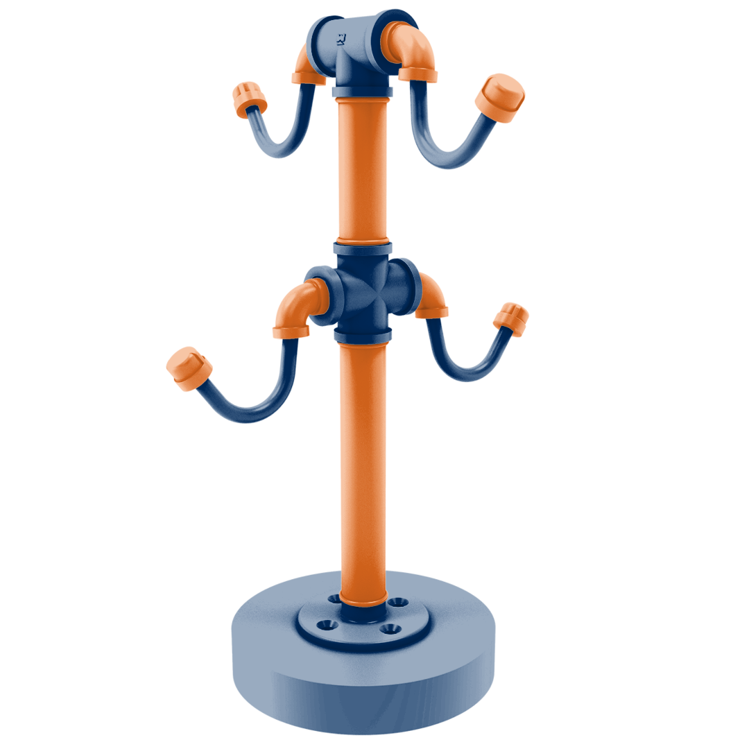 Diamond Collection Countertop 4 Coffee Mug Holder Houston Edition