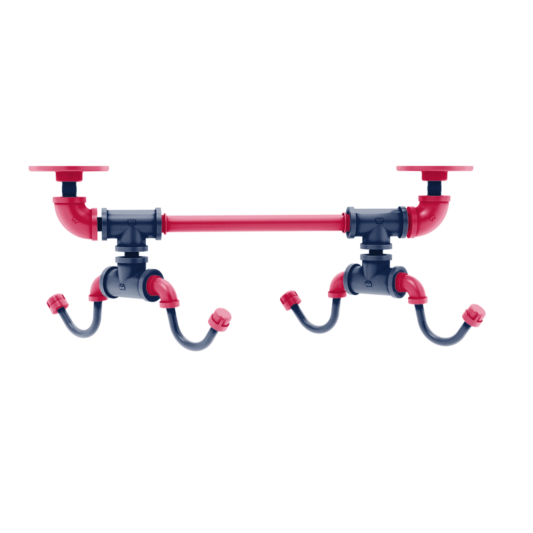 Diamond Collection Under Cabinet 4 Coffee Mug Rack Atlanta Edition