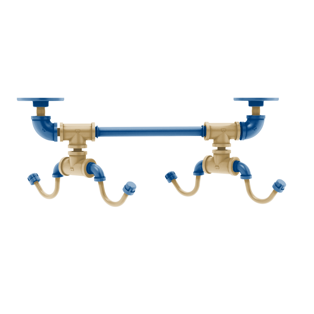 Diamond Collection Under Cabinet 4 Coffee Mug Rack Kansas City Edition