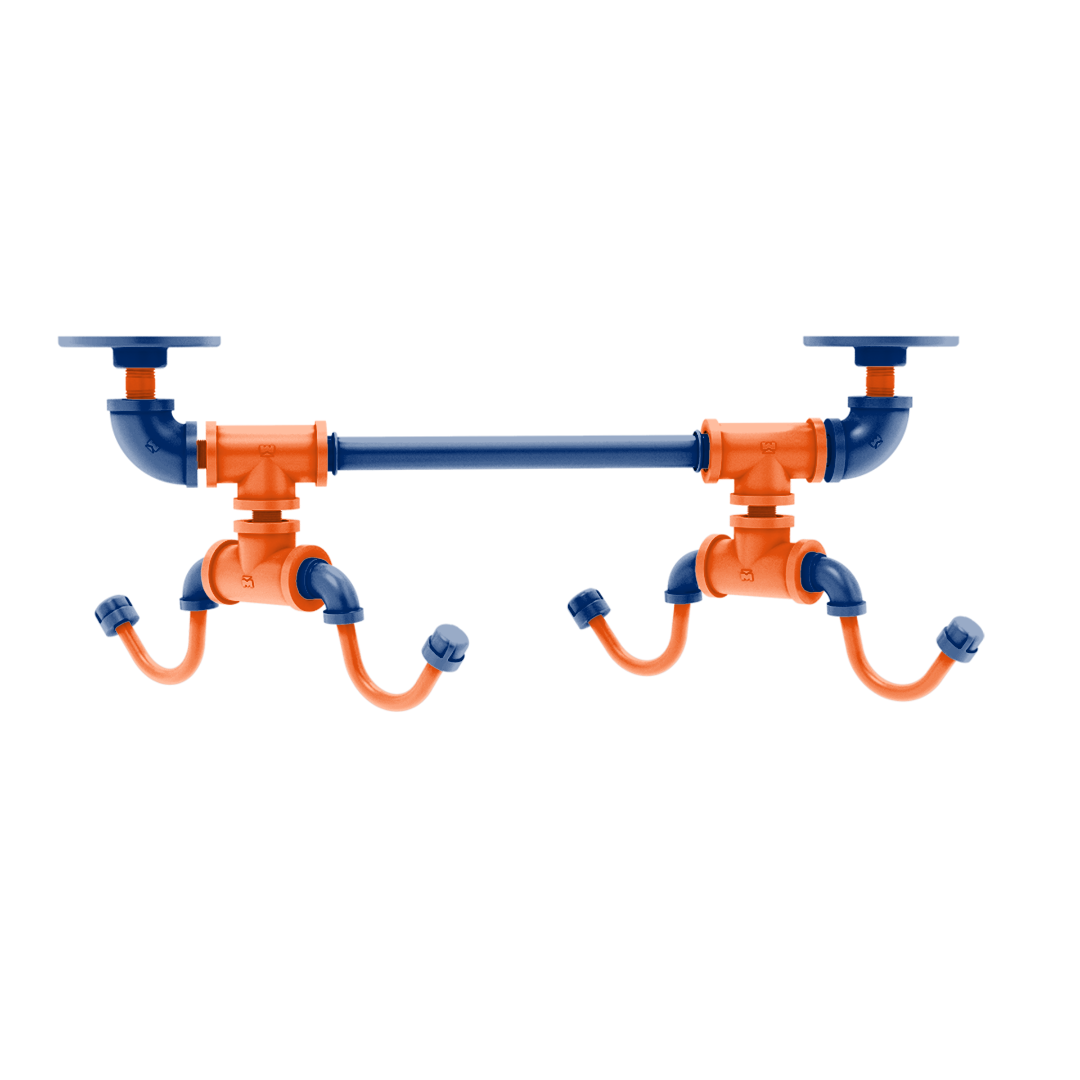 Diamond Collection Under Cabinet 4 Coffee Mug Rack New York Queens Edition