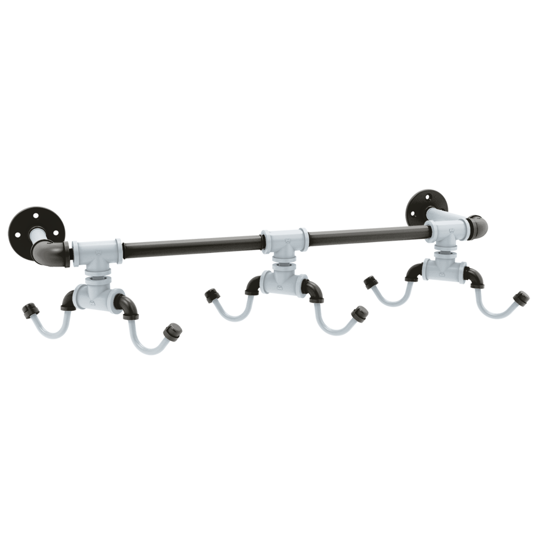 Diamond Collection Wall Mounted 6 Coffee Mug Rack Chicago South Side Edition