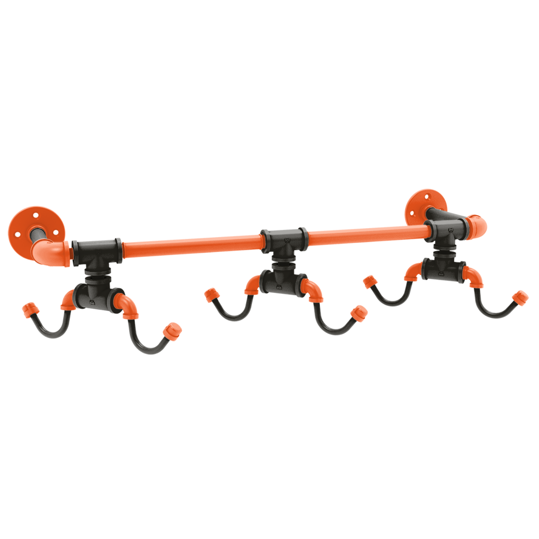 Diamond Collection Wall Mounted 6 Coffee Mug Rack San Francisco Edition