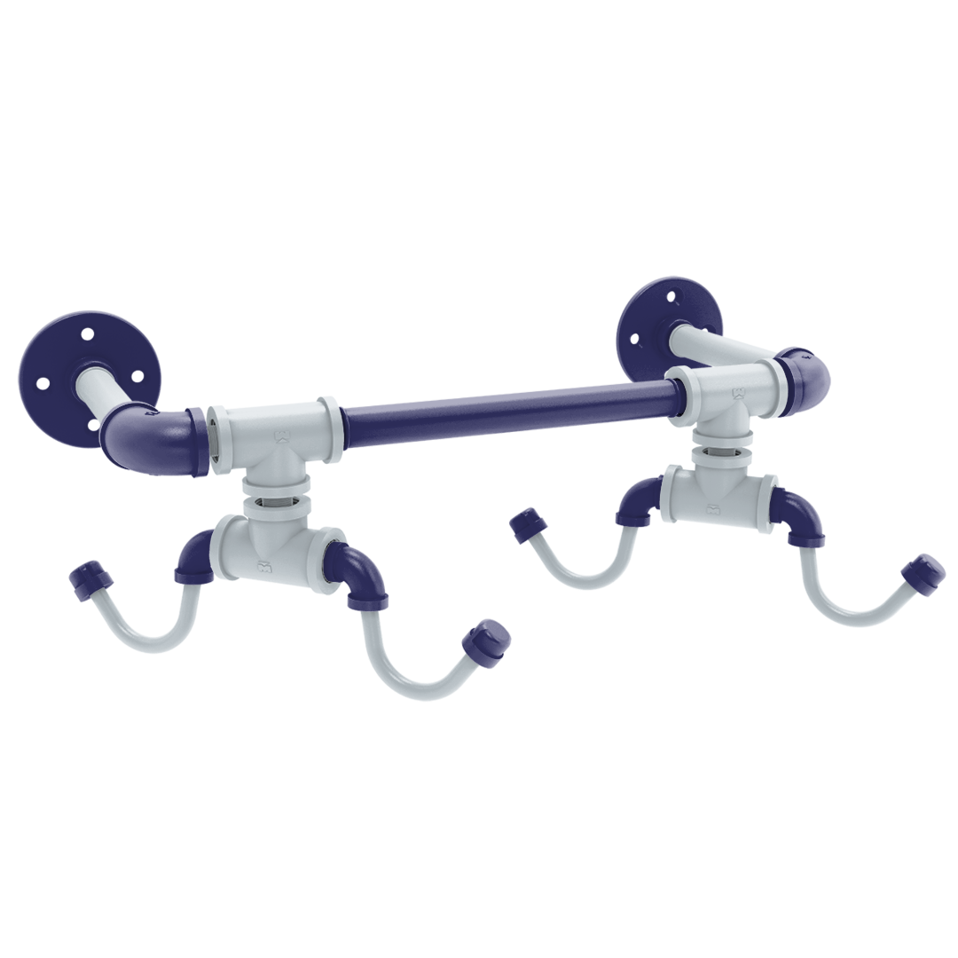 Diamond Collection Wall Mounted 4 Coffee Mug Rack Colorado Edition