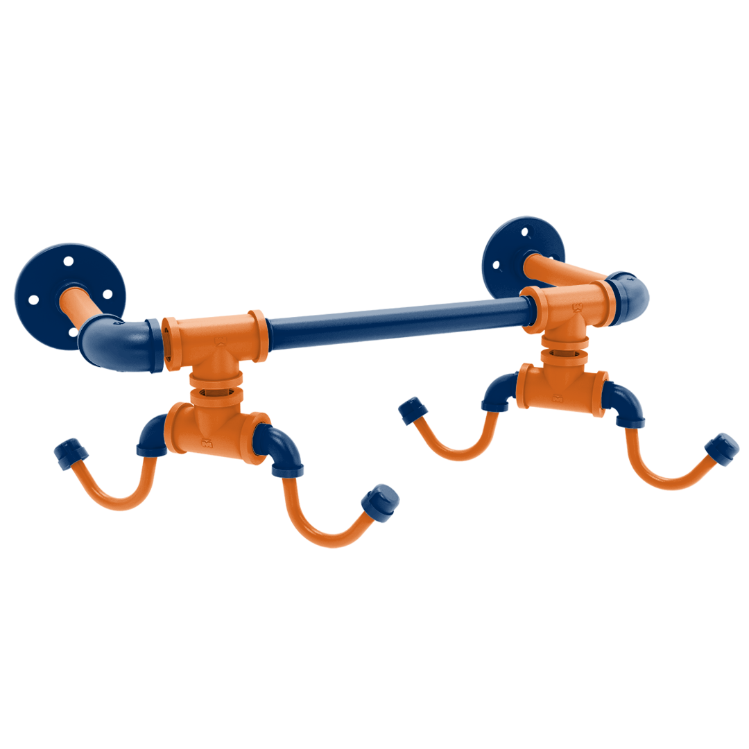 Diamond Collection Wall Mounted 4 Coffee Mug Rack Houston Edition