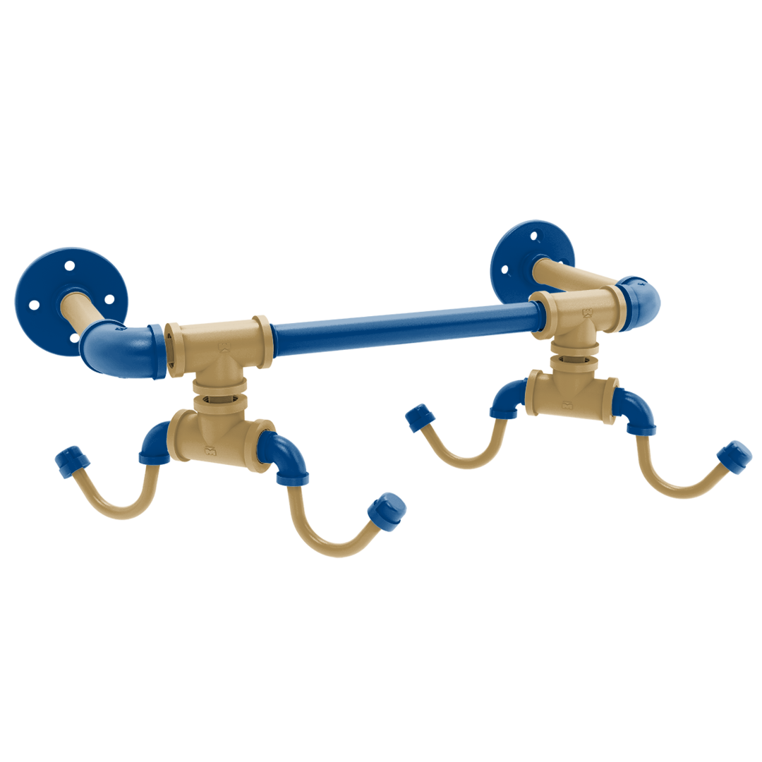 Diamond Collection Wall Mounted 4 Coffee Mug Rack Kansas City Edition