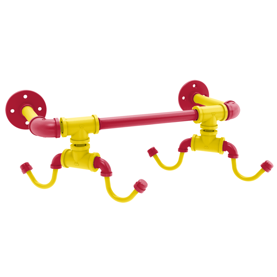 Diamond Collection Wall Mounted 4 Coffee Mug Rack St. Louis Edition