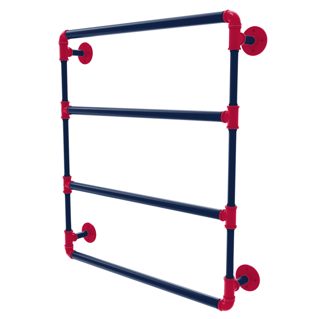 Diamond Collection Wall Mounted Ladder Towel Bar Atlanta Edition