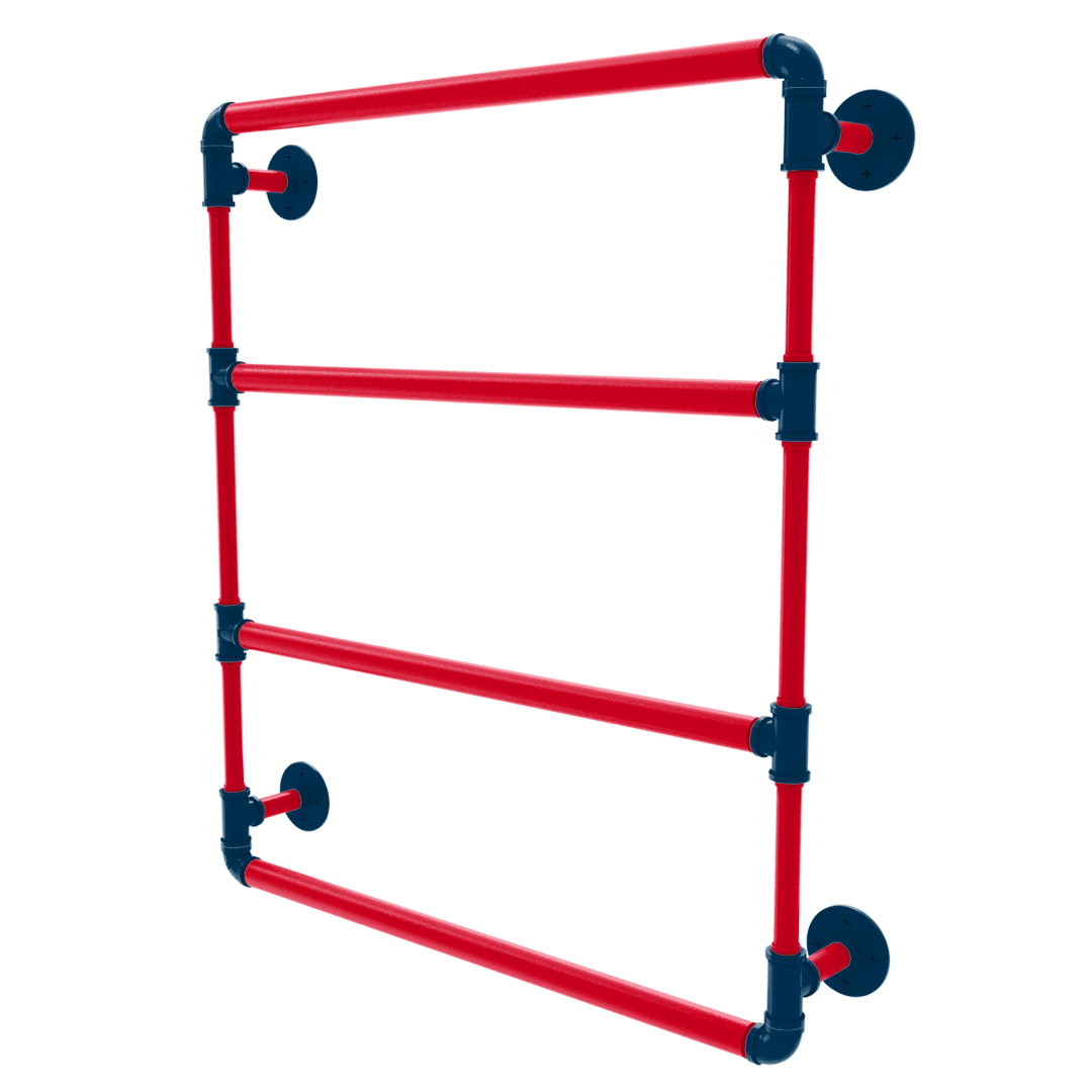 Diamond Collection Wall Mounted Ladder Towel Bar Cleveland Edition