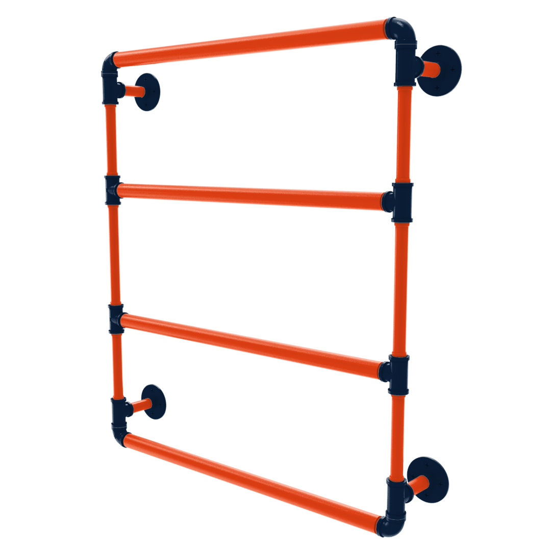 Diamond Collection Wall Mounted Ladder Towel Bar Detroit Edition