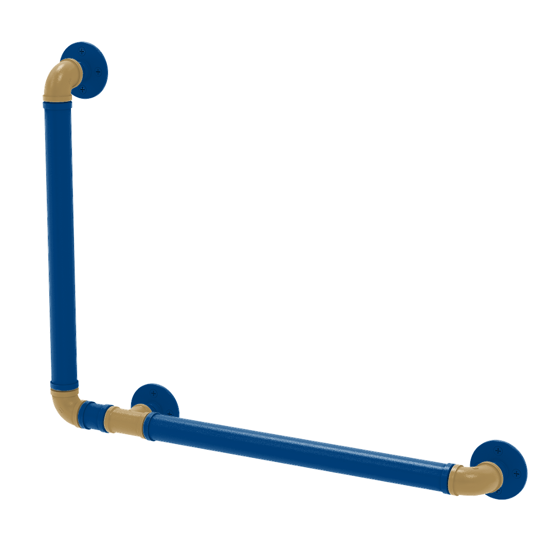 Diamond Collection 90 Degree Grab Bar Left Hand Kansas City Edition