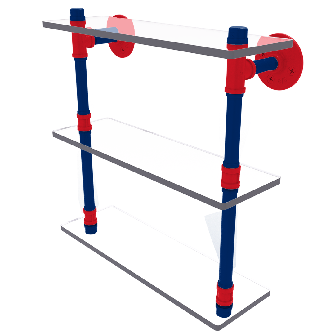 Diamond Collection Triple Glass Shelf Philadelphia Edition