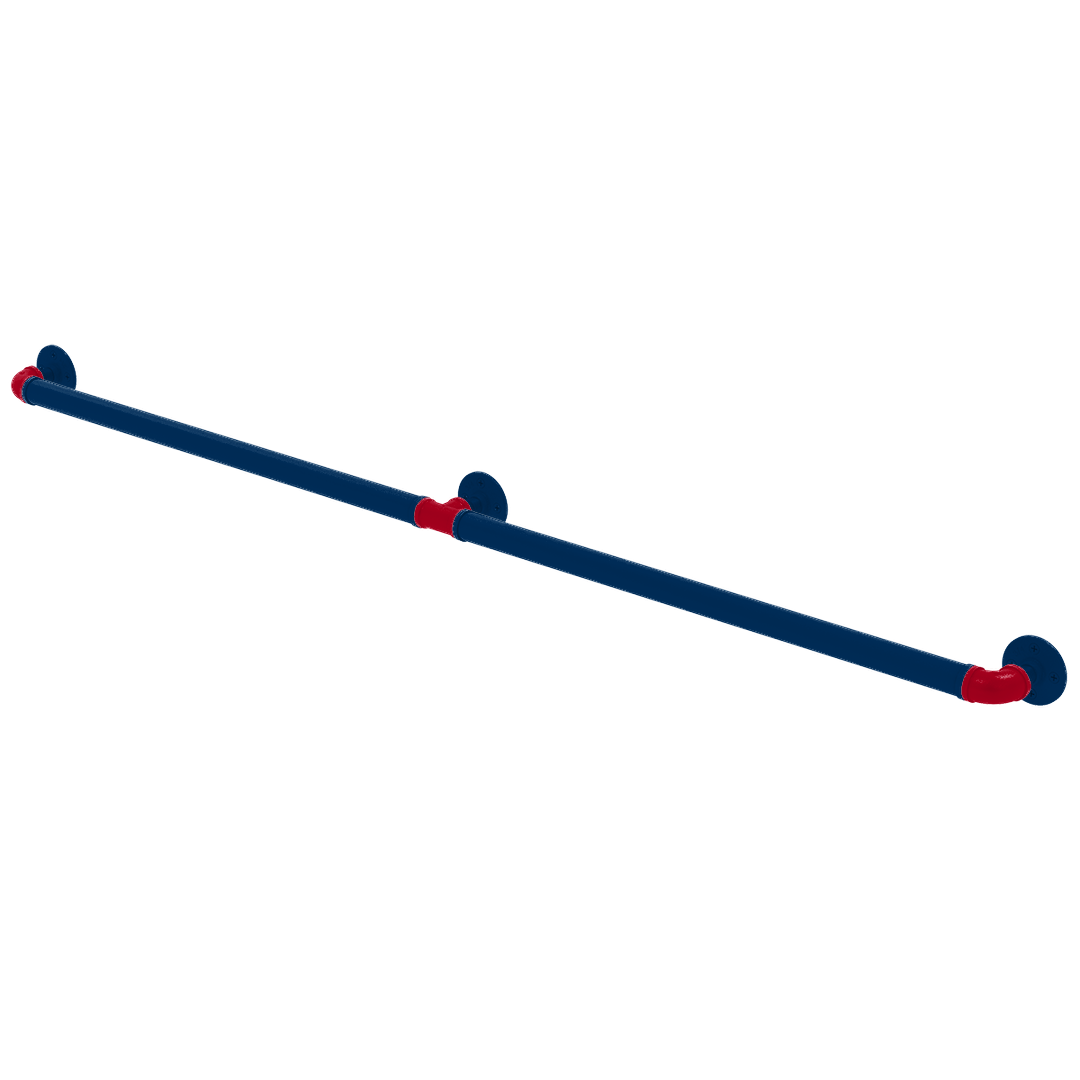 Diamond Collection Extended 3 Post Grab Bar Los Angeles Big A Edition