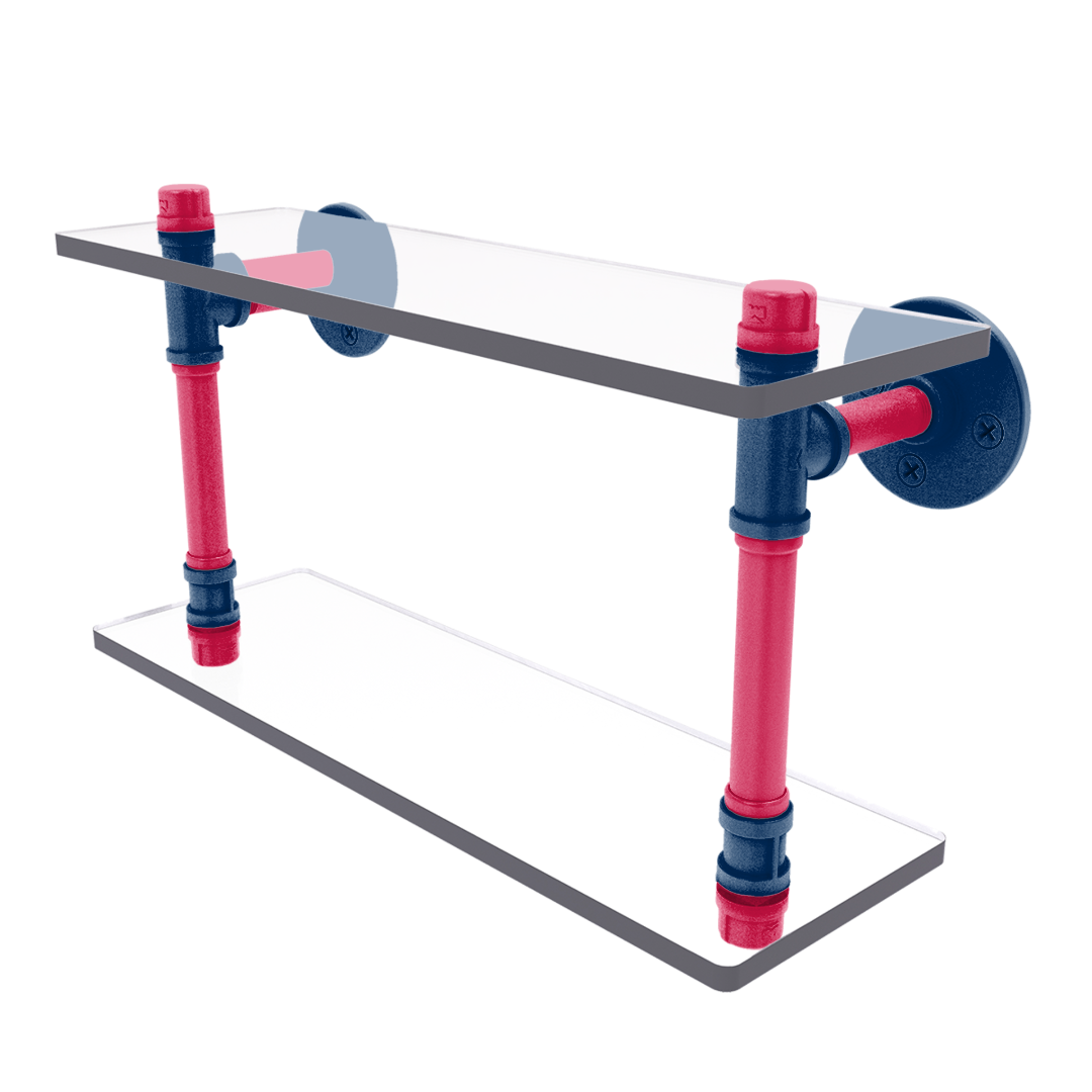 Diamond Collection Double Glass Shelf Minnesota Edition