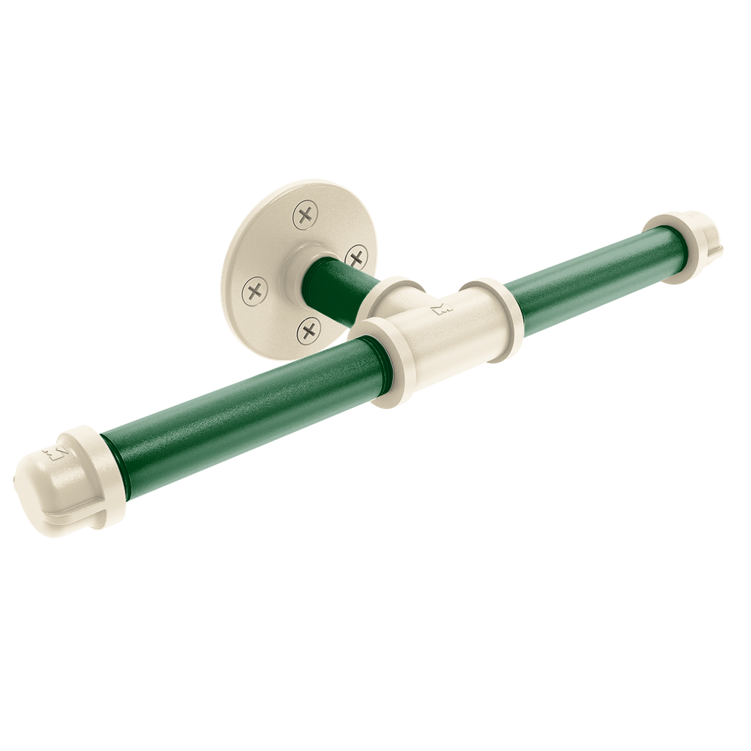 Hardwood Collection Double Roll Toilet Paper Holder Milwaukee Edition