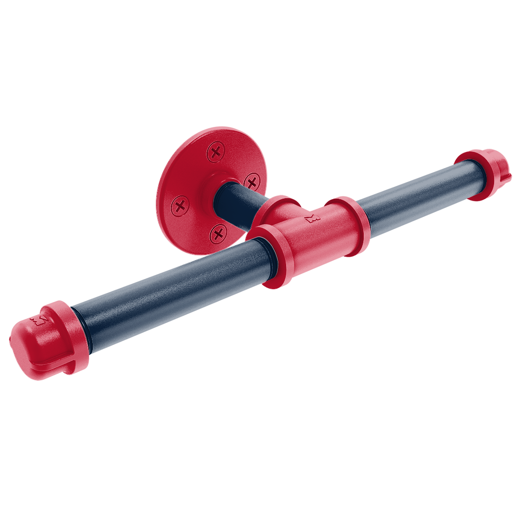 Hardwood Collection Double Roll Toilet Paper Holder New Orleans Edition