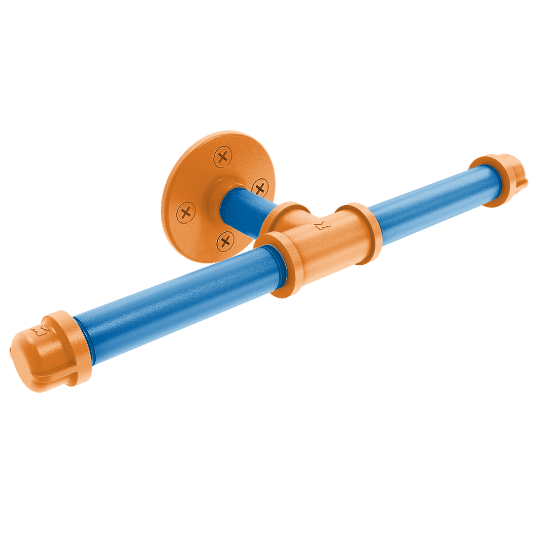 Hardwood Collection Double Roll Toilet Paper Holder New York Edition