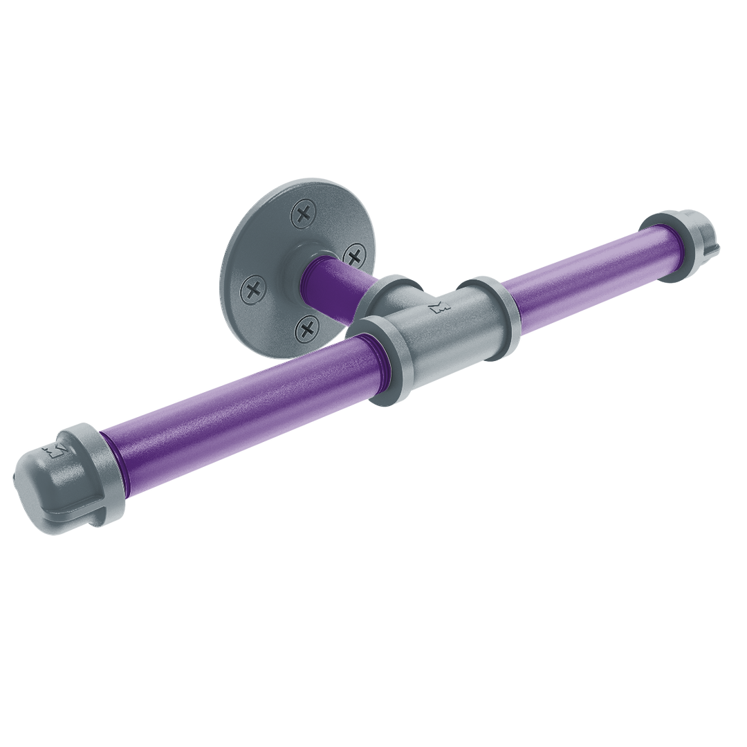 Hardwood Collection Double Roll Toilet Paper Holder Sacramento Edition