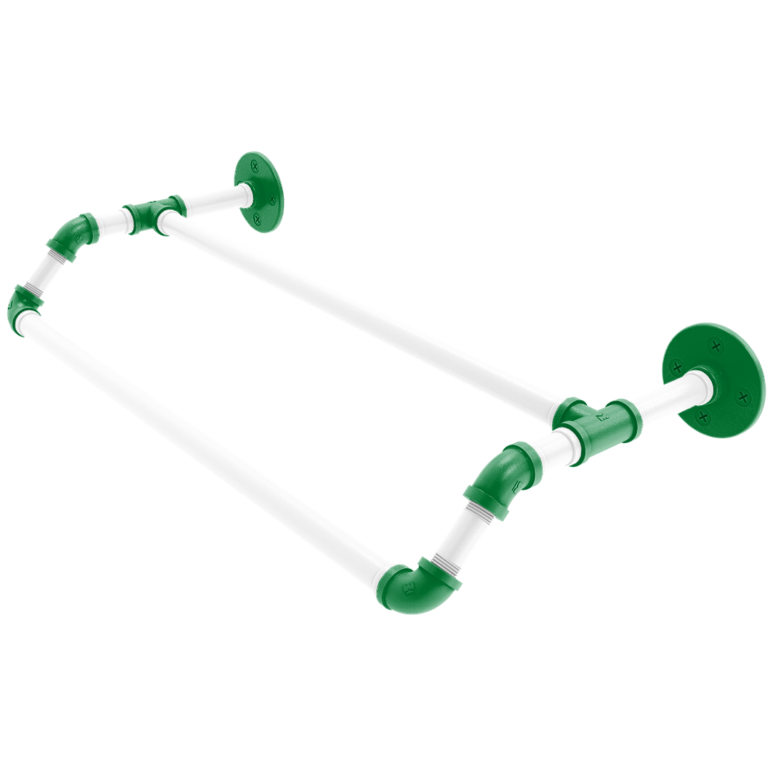 Hardwood Collection Double Towel Bar Boston Edition