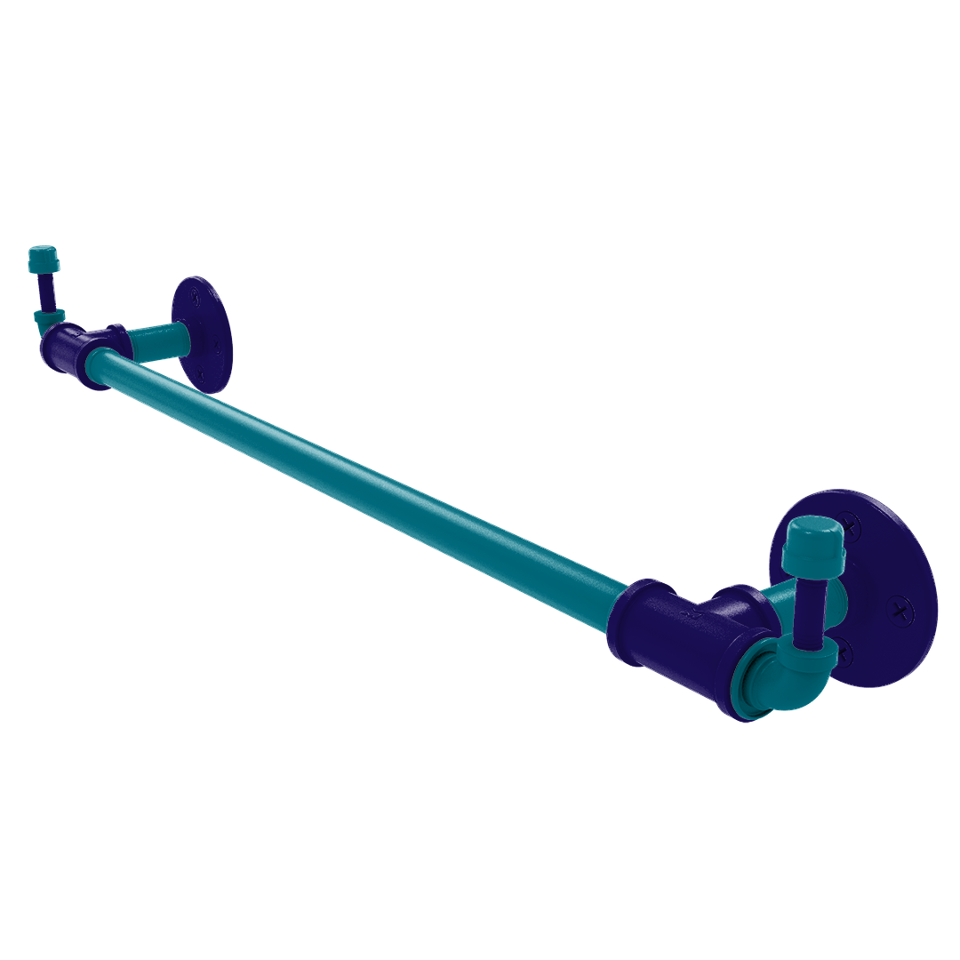 Hardwood Collection Towel Bar with Integrated Hooks Charlotte Edition