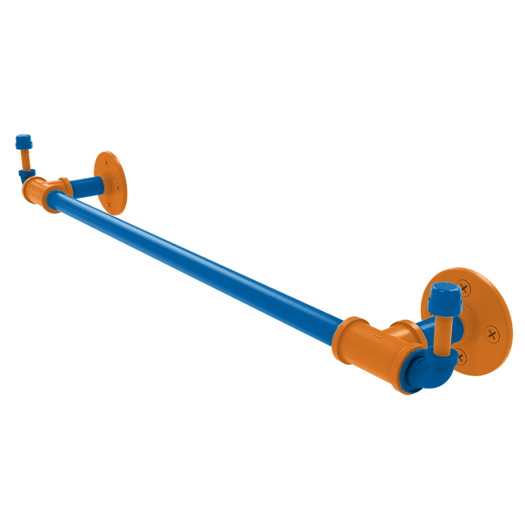 Hardwood Collection Towel Bar with Integrated Hooks New York Edition