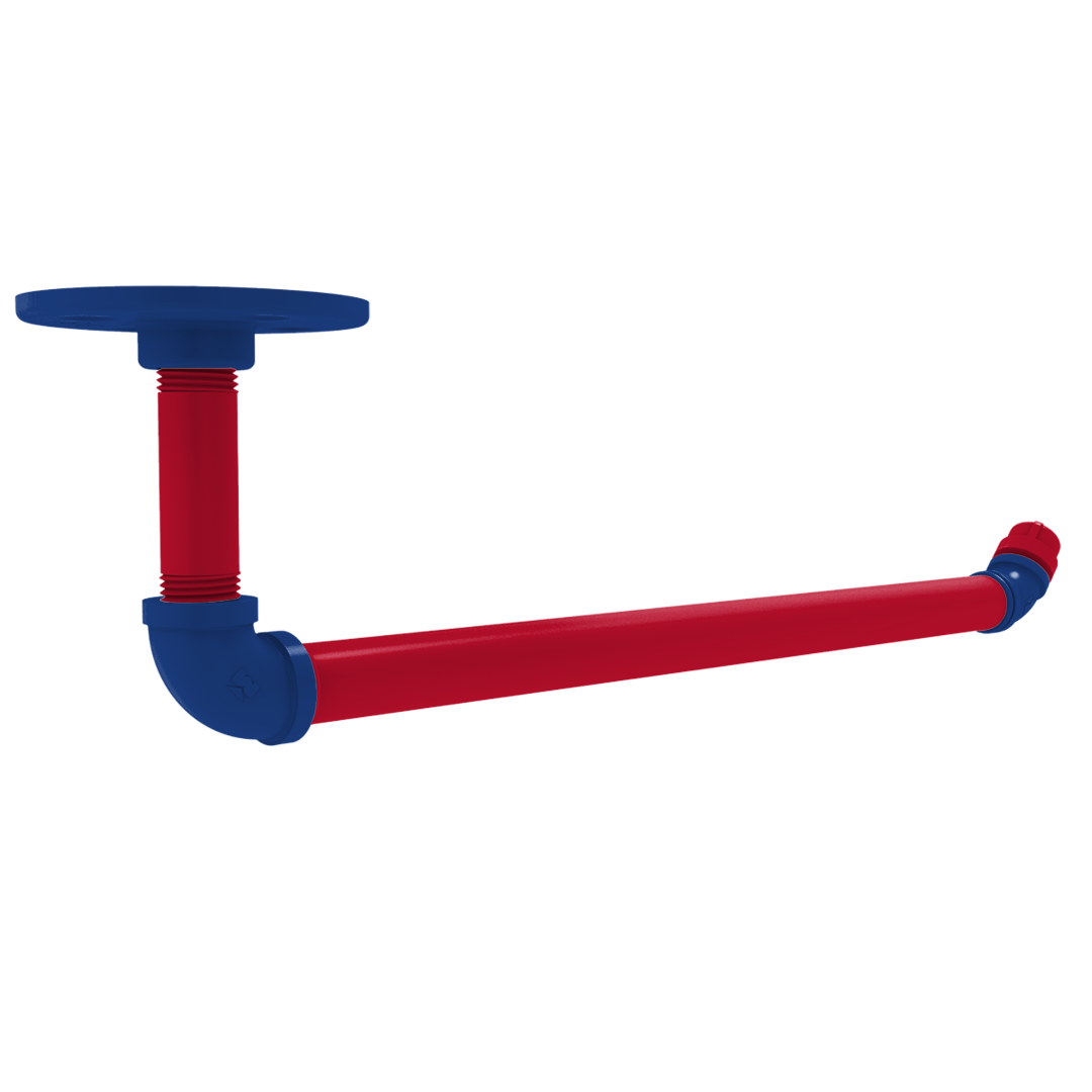 Hardwood Collection Under Cabinet Paper Towel Holder Los Angeles Coastline Edition