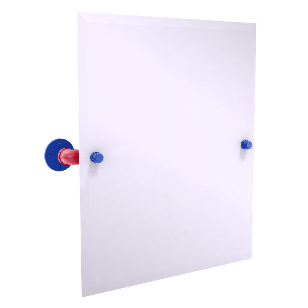 Hardwood Collection Frameless Rectangular Wall Mounted Tilt Mirror Detroit Edition