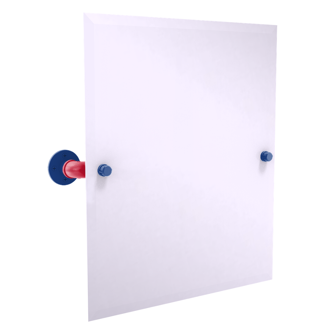 Hardwood Collection Frameless Rectangular Wall Mounted Tilt Mirror Los Angeles Coastline Edition