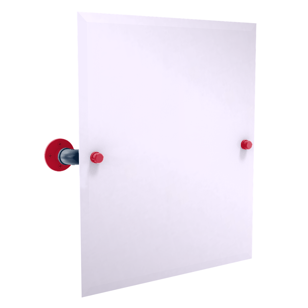 Hardwood Collection Frameless Rectangular Wall Mounted Tilt Mirror New Orleans Edition