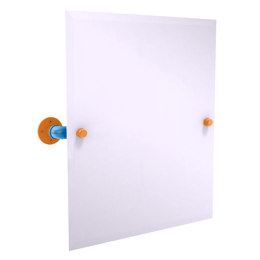 Hardwood Collection Frameless Rectangular Wall Mounted Tilt Mirror New York Edition