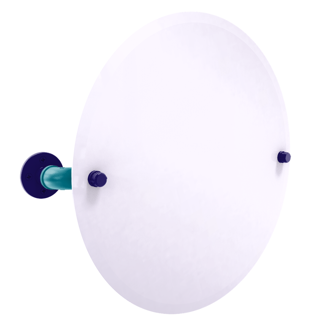 Hardwood Collection Frameless Oval Wall Mounted Tilt Mirror Charlotte Edition