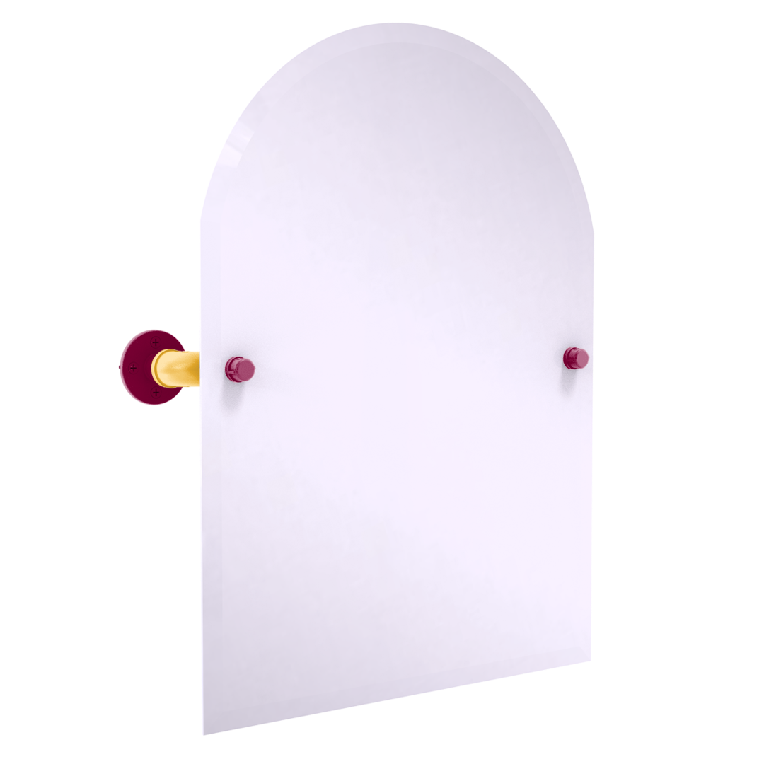 Hardwood Collection Frameless Arched Top Wall Mounted Tilt Mirror Cleveland Edition