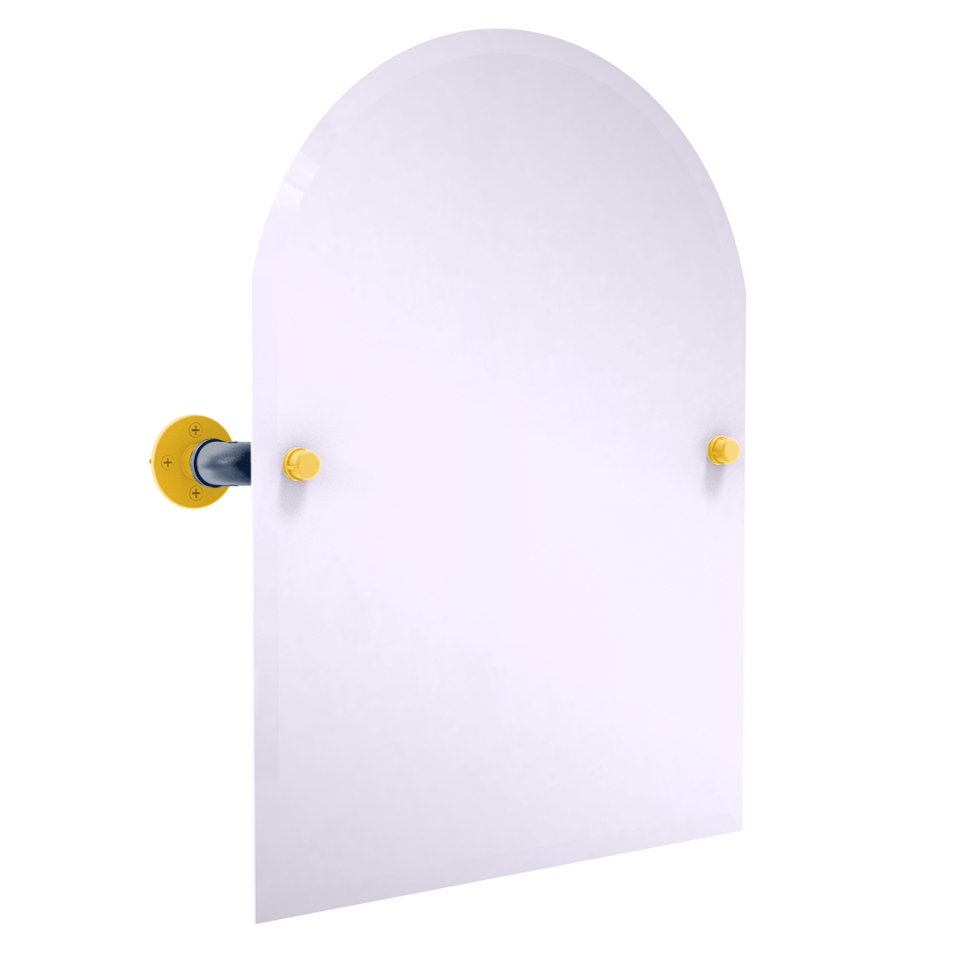 Hardwood Collection Frameless Arched Top Wall Mounted Tilt Mirror Denver Edition