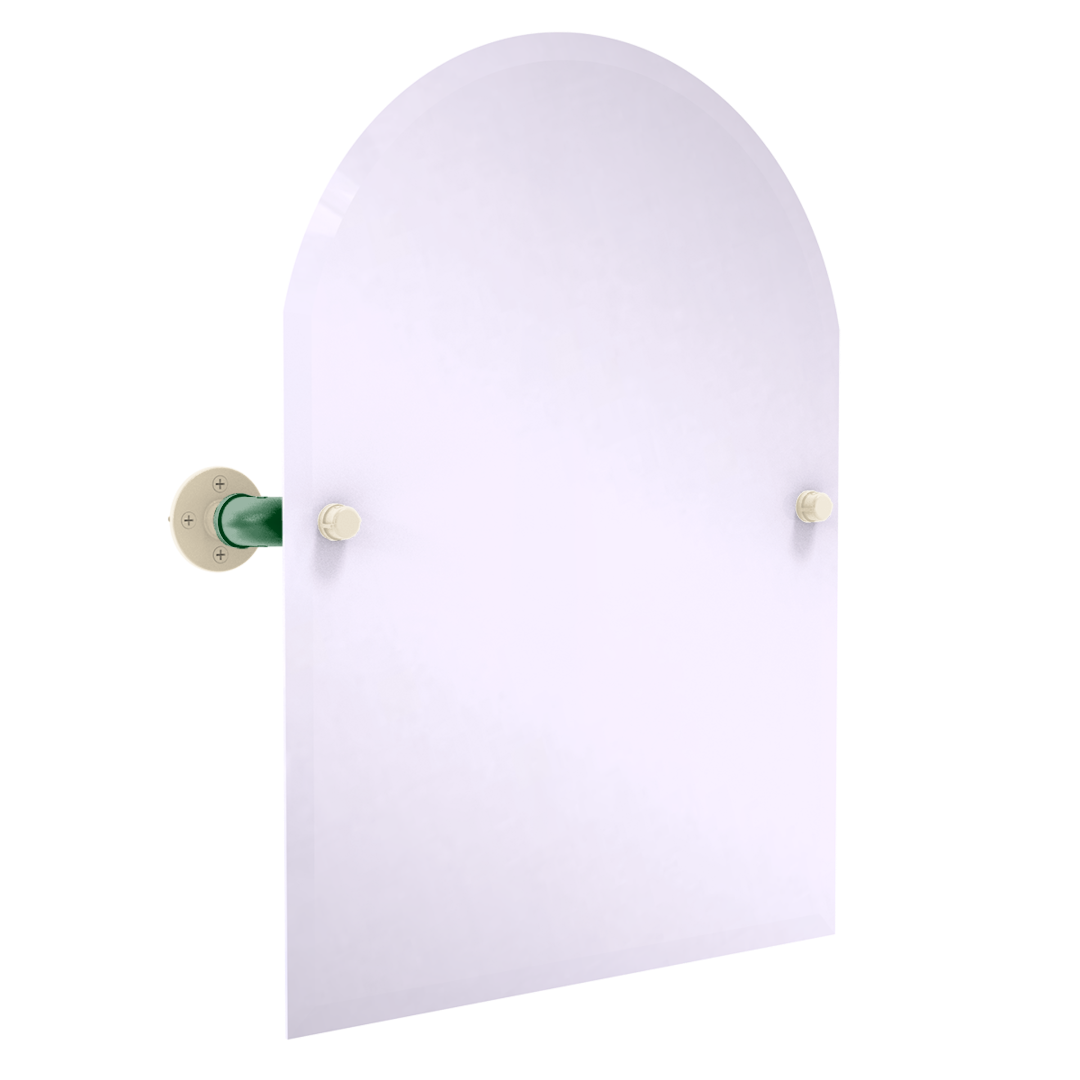 Hardwood Collection Frameless Arched Top Wall Mounted Tilt Mirror Milwaukee Edition