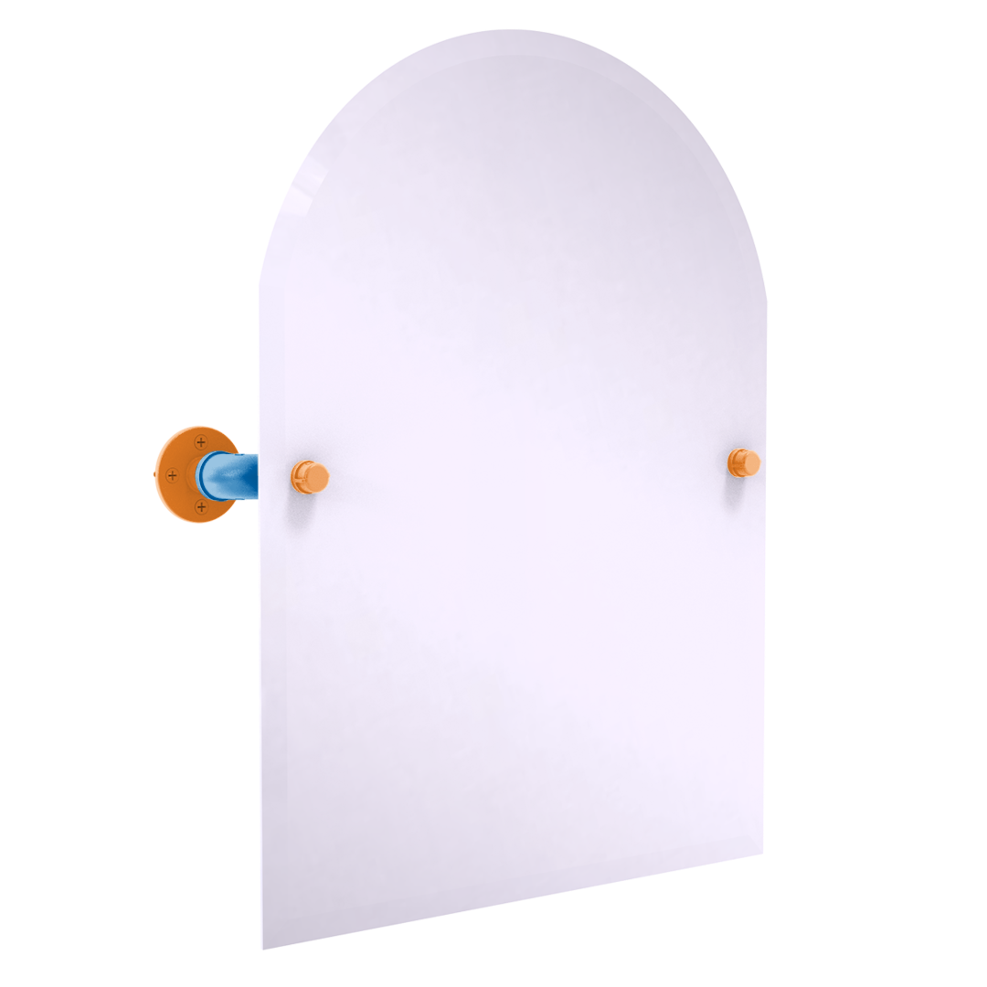 Hardwood Collection Frameless Arched Top Wall Mounted Tilt Mirror New York Edition