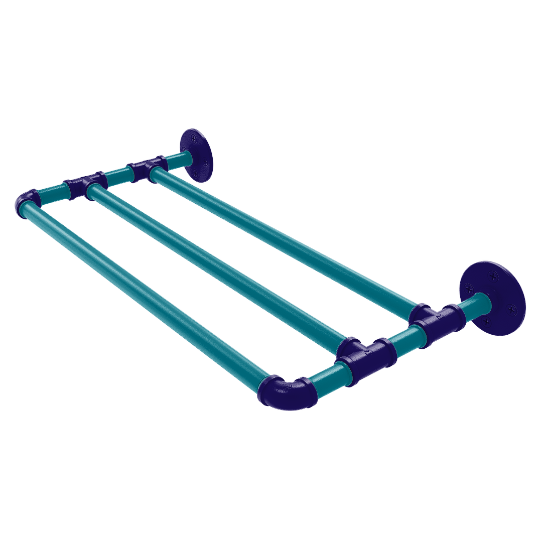 Hardwood Collection Wall Mounted Towel Shelf Charlotte Edition