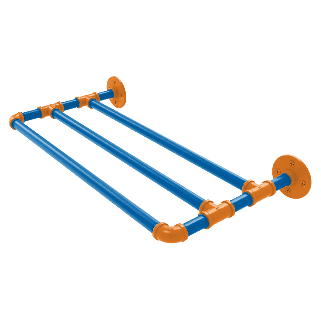 Hardwood Collection Wall Mounted Towel Shelf New York Edition