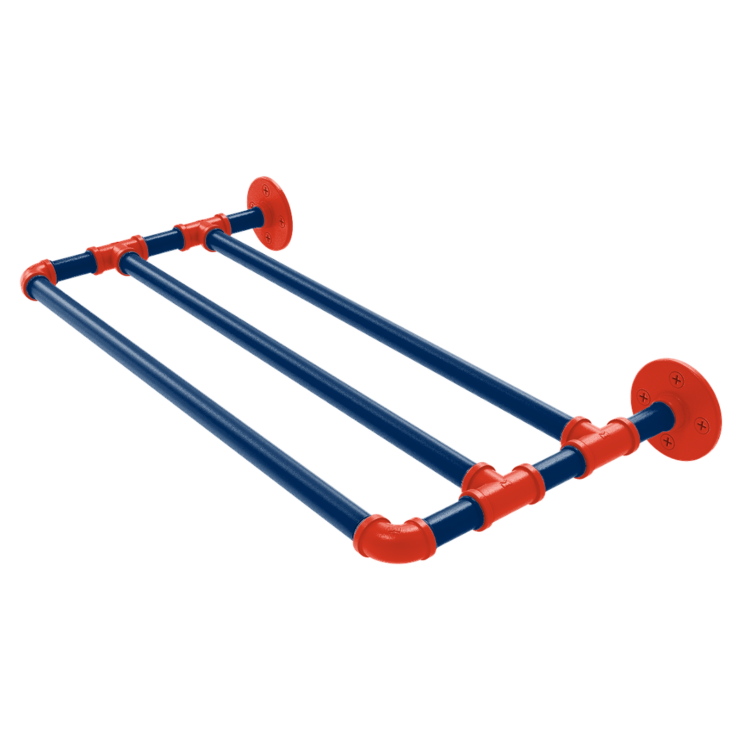 Hardwood Collection Wall Mounted Towel Shelf Oklahoma City Edition