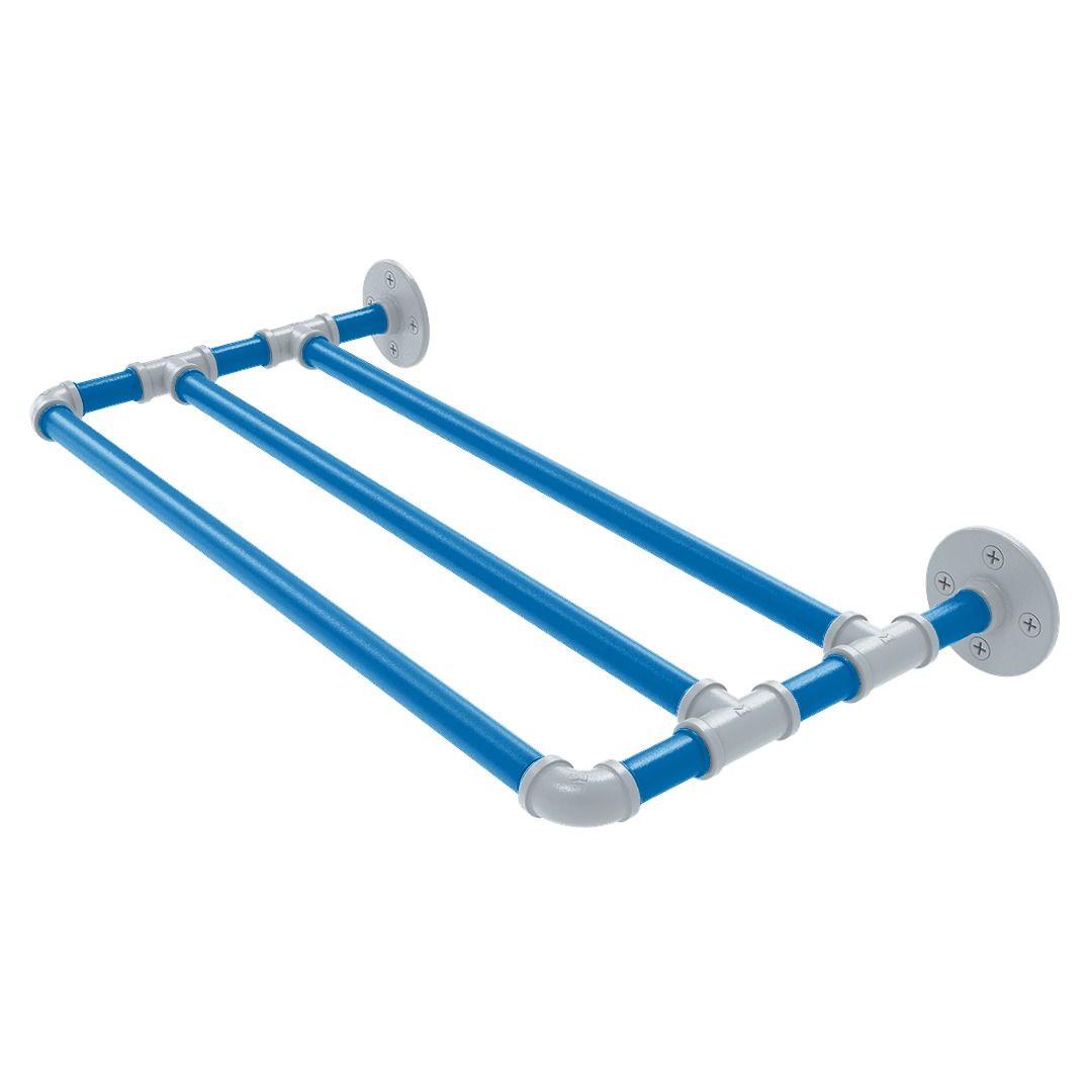 Hardwood Collection Wall Mounted Towel Shelf Orlando Edition